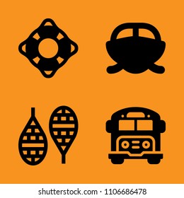 happy, symbol, people and wealth icons set. Vector illustration for web and design