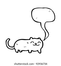 happy talking cat cartoon