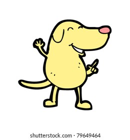 happy talking dog character