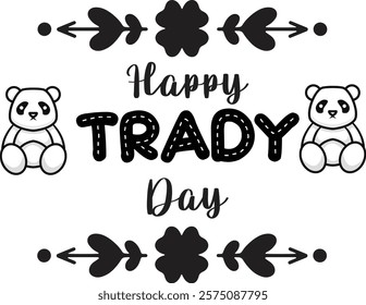 Happy Tardy day card and banner