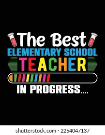 Diseño de camisetas vectoriales en el día feliz del profesor