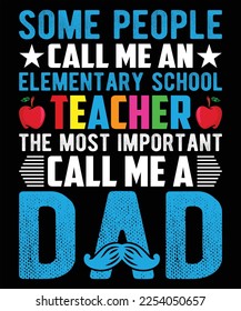 Happy teacher day typography vector shirt design