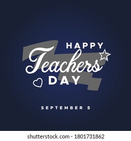 Happy Teacher Day Vector Design Illustration For Celebrate Moment