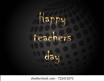 Happy Teacher Day. Vector Illustration