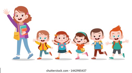 6,433 Kinder Teacher Images, Stock Photos & Vectors | Shutterstock