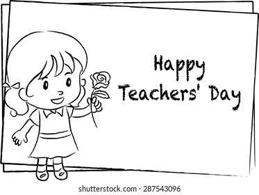 Happy Teachers Day Stock Vector (Royalty Free) 287543096 | Shutterstock