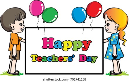 Happy Teachers Day Stock Vector (Royalty Free) 701941138 | Shutterstock