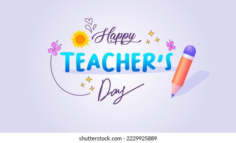 happy teachers day background template design for beloved and loving teachers.
thanks my teacher