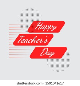 Happy teacher's day best teacher ever concept