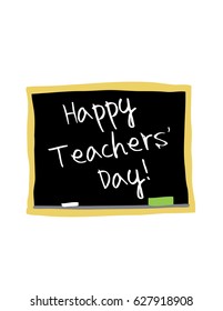Happy Teachers' day blackboard