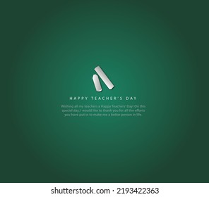 happy teacher's day. cards ,poster design. editable for all sizes.