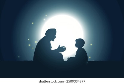Happy Teacher's day concept vector illustration background. Creative teacher's day vector education concept.