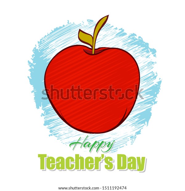 Happy Teachers Day Creative Colorful Abstract Stock Vector (Royalty ...