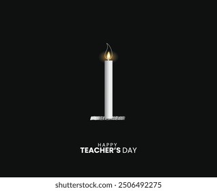 Happy Teacher's day creative concept vector illustration. Creative teacher's day education concept. design for banner, poster.