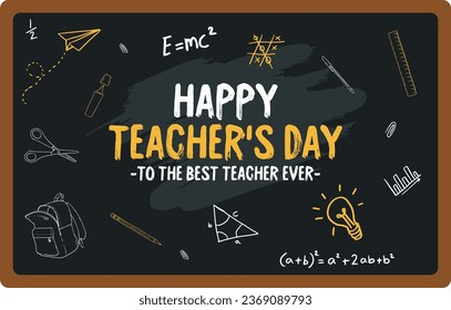 Happy Teachers Day! Design for banner poster, Vector Illustration