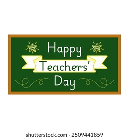 Happy Teachers Day! Design for banner poster, 3D Illustration. Vector