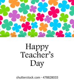 Happy Teacher's day design template