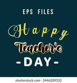 Happy Teachers Day Editable Text Effect