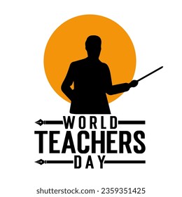 Happy teacher's day with graduation cap vector illustration.