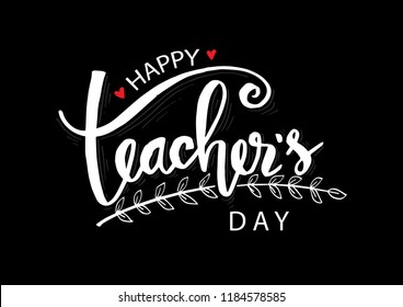 Happy Teachers Day Greeting Card Stock Vector (royalty Free) 1184578585 