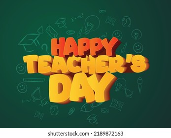 Happy teacher's day greeting