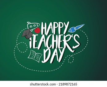 Happy teacher's day greeting