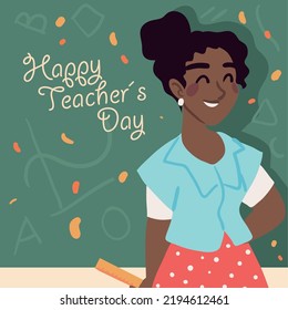 happy teachers day, greeting card