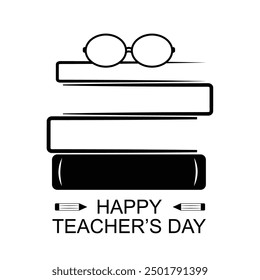 Happy teacher's day. International teacher's day banners and flyers. design for greeting card or website banner. vector illustration