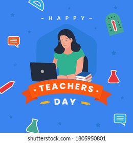 Happy Teachers Day,. Online Learning.