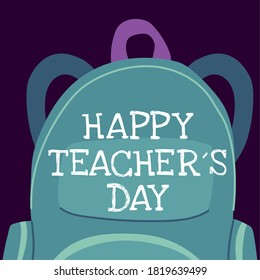 happy teachers day, poster, brochure, banner and greeting card vector illustration design
