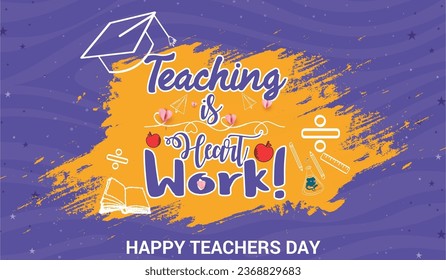Happy teachers day social media banner template