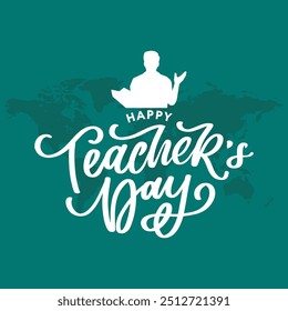happy Teachers day, Teacher day greeting card, Social media template, editable template, teacher day  social media design.teachers day stock illustration.