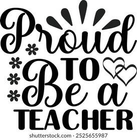 Happy Teacher's Day Typography Vector Illustration Design
