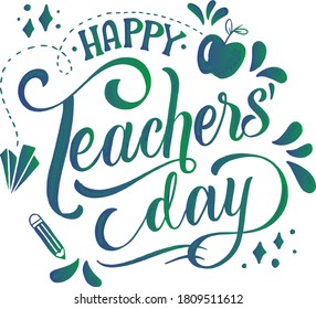 Fröhliche Vektordatei zum Lehrertag