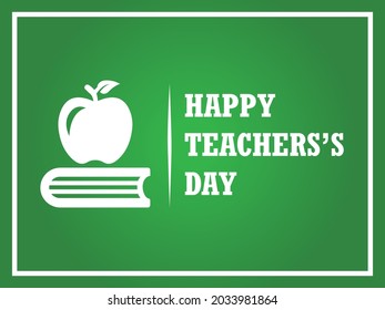 Happy Teacher's Day Vector Graphics Poster