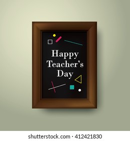 Happy teacher's day vector illustration. EPS 10