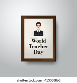 Happy teacher's day vector illustration. EPS 10. Vector illustration