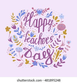 Happy Teachers Day Vector Illustration Stock Vector (Royalty Free ...