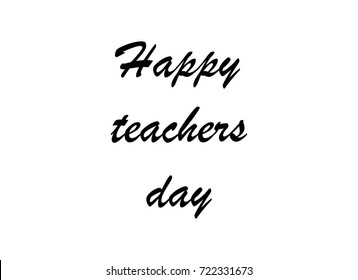 Happy Teachers Day. Vector Illustration
