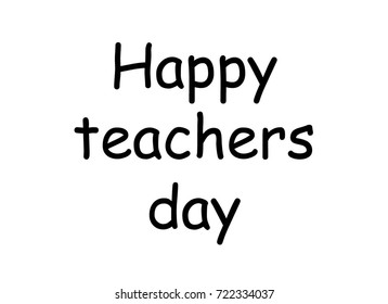 Happy Teachers Day. Vector Illustration