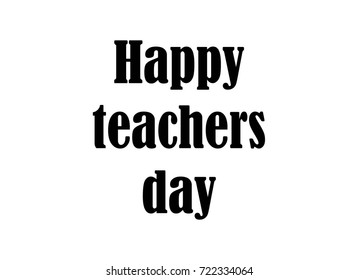 Happy Teachers Day. Vector Illustration