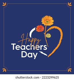 Happy Teachers Day Vector Template