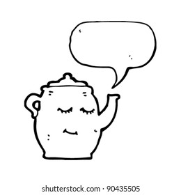 happy teapot cartoon