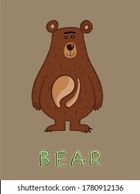 Happy Teddy Bear with big eyes 