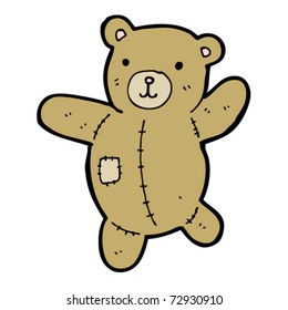 happy teddy bear cartoon