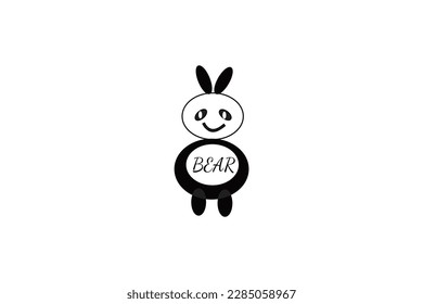 happy teddy bear  cartoon and baby toy vector