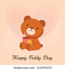 Happy Teddy Day, Vector Illustration Design.