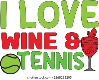 Happy Tennis Spot Lover and Payer Quotes for Print on Jersey and Shirt. Colorful Typography and Vector on White Background for Print on Demand business.