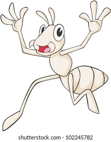Happy Termite Cartoon
