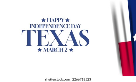 Happy Texas Independence Day Background. Suitable for Greeting Card,Banner,or other texas independence day concept. The Texas state flag in the background